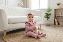 Load image into Gallery viewer, Baby Girls 2 Piece Knit Set | Dark Pink