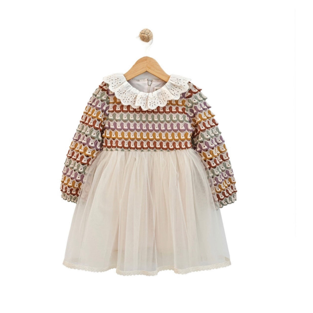 Crochet Tulle Toddler Dress