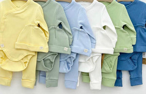 Newborn 3 Piece Cotton Baby Set |  More Colours