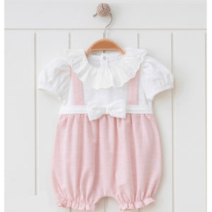 Pink Bow Romper
