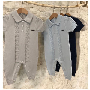 Short Sleeve Knit Romper