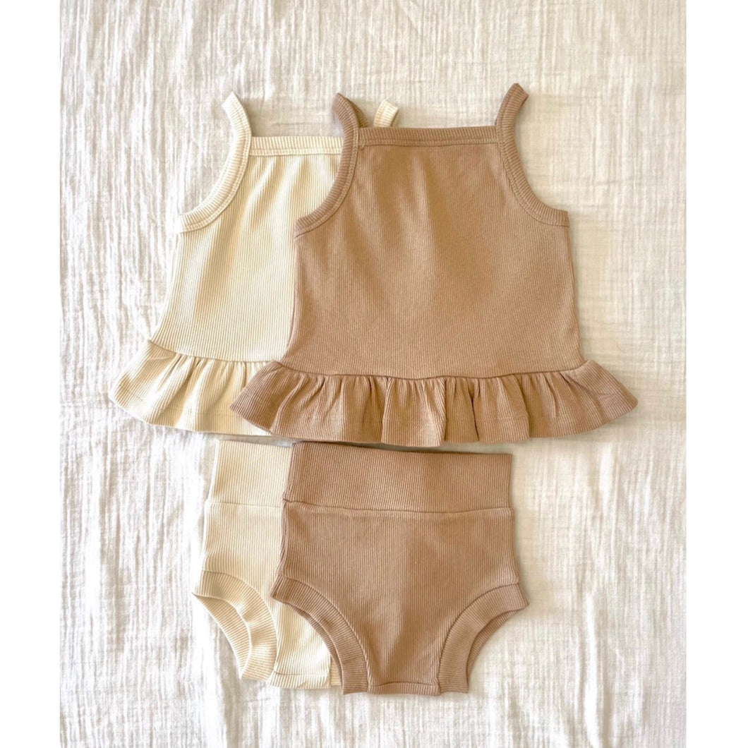 Handmade Ribbed Set | Cream