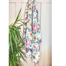 Load image into Gallery viewer, Vintage Rose Large Cotton Swaddle Muslin
