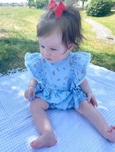 Load image into Gallery viewer, Blue Baby Romper
