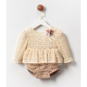 Peplum Lace Romper