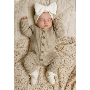 Unisex Knitted Baby Romper