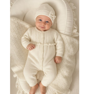 Cotton Knit All in One & Hat Set | More Colours