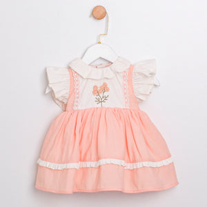 Floral Appliqué Baby Dress