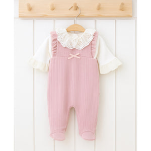 Pink Dungarees and Top Set