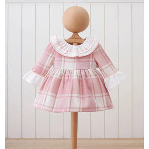 Pink Check Baby Girls Dress