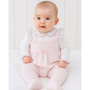 Light Pink 2-Piece Dungaree Set