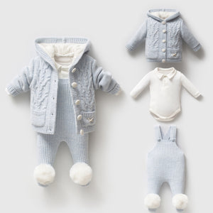 Baby Luxury Knit Set | Blue