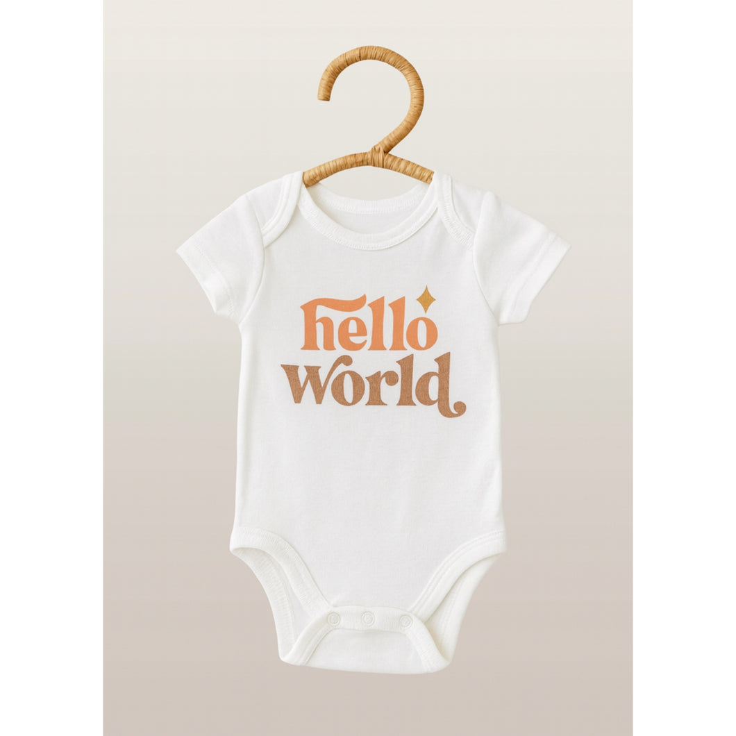 Hello World Baby Vest