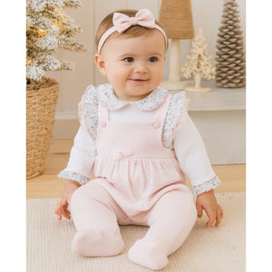 Light Pink 2-Piece Dungaree Set