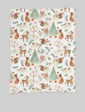 Load image into Gallery viewer, Organic Muslin Baby Blanket | Christmas

