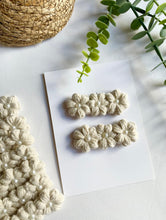 Load image into Gallery viewer, Daisy Pearl Crochet Hair Clip | More Colours
