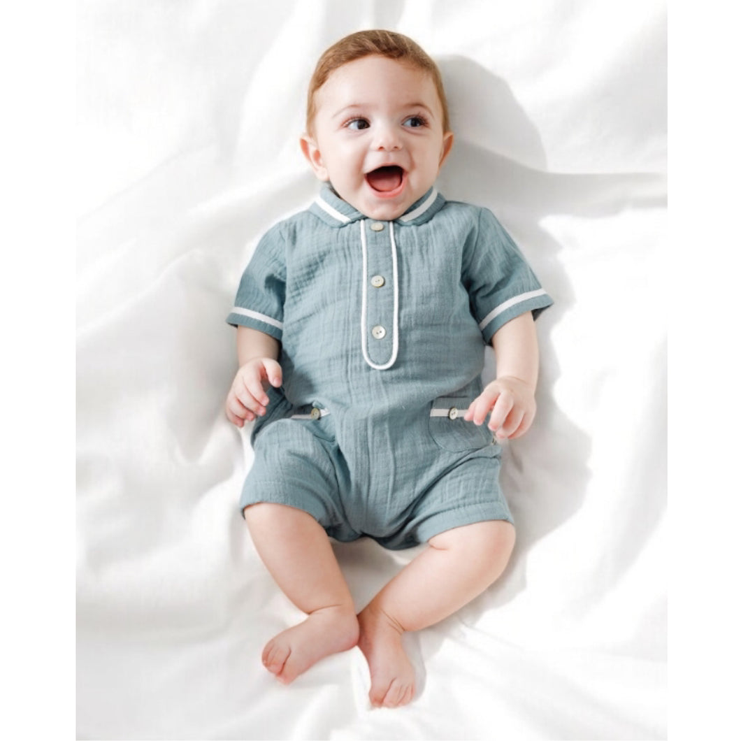 Baby Boys Muslin Romper | More Colours
