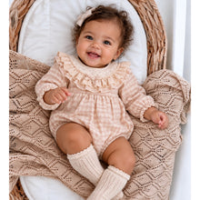 Load image into Gallery viewer, Gingham Baby Romper
