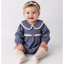 Load image into Gallery viewer, Vintage Blue Romper
