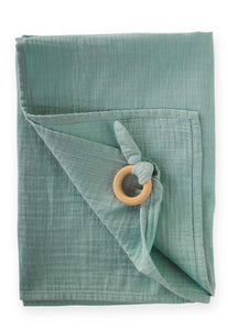 Large Muslin Blanket With Teething Ring | More Colours